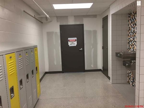 New student lockers and  inclusive restrooms